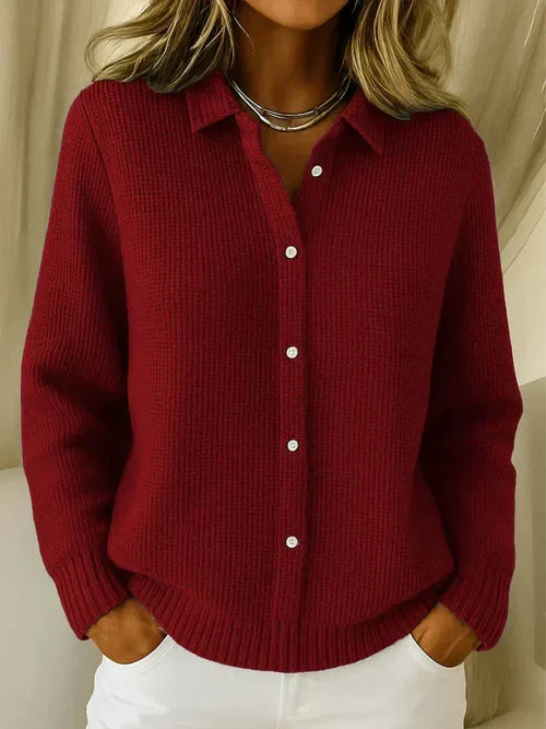Livia | Cardigan tricotat cu textură fină