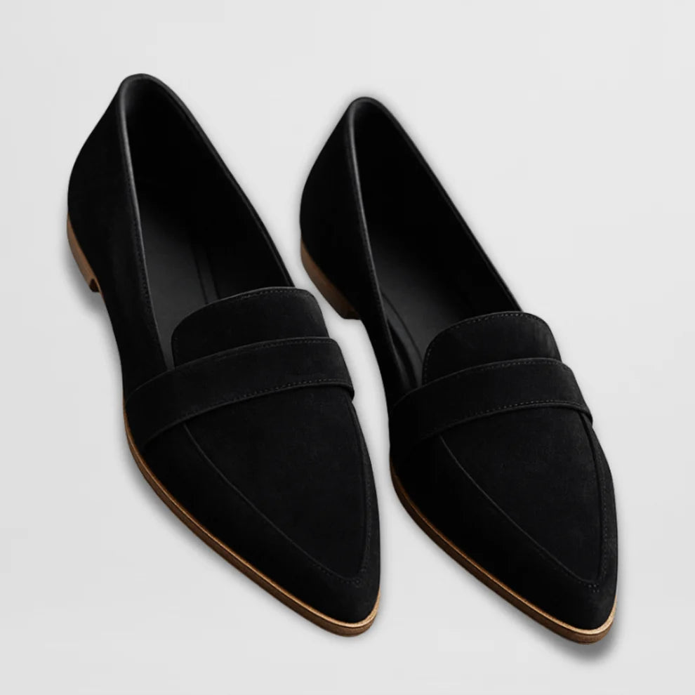 Elena | Mocasini din piele întoarsă moale