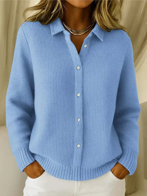 Livia | Cardigan tricotat cu textură fină